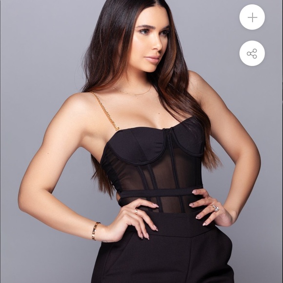 Love/labels black bodysuit - Picture 2 of 4